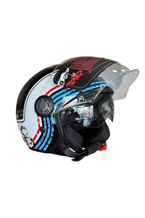 Motosiklet Kaskı Retro Tasarım ECE R-2206 Sertifikalı ( A KALİTE)