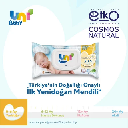 Yenidoğan Islak Havlu Mendil 3Lü 120 Yaprak