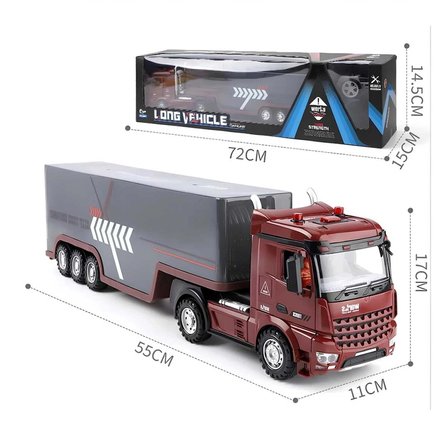 Long Vehicle Kumandalı Işıklı Dorseli Pilli Tır