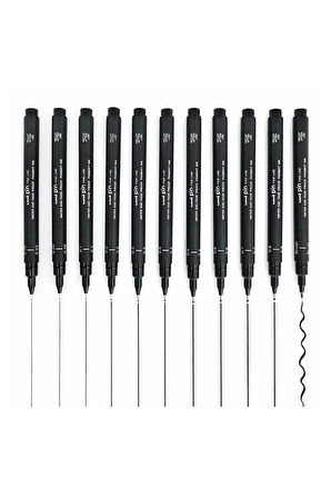 Uni Ball Pin 0,1 Teknik Çizim Kalemi Siyah (1 ADET)