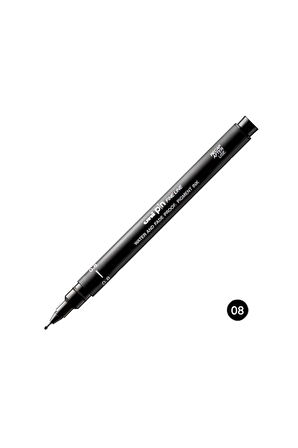 Uni Ball Pin 0,1 Teknik Çizim Kalemi Siyah (1 ADET)