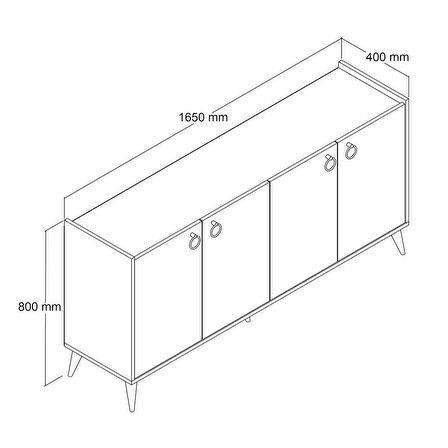 Ferniso Mobilya 165 cm Konsol Ud