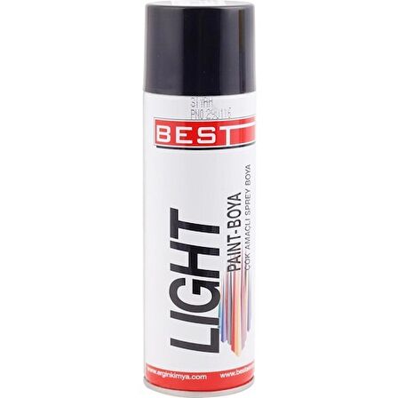 Best Lıght Sprey Boya 250 ML - Mat Siyah