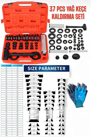 37 PARÇA YAĞ KEÇE KALDIRMA SETİ
