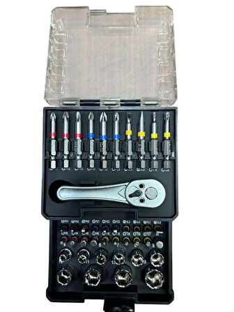 Nt Tools 41 Parça 1/4'' S2 Bits ve Cr-V Lokma Seti