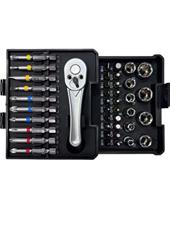 Nt Tools 41 Parça 1/4'' S2 Bits ve Cr-V Lokma Seti