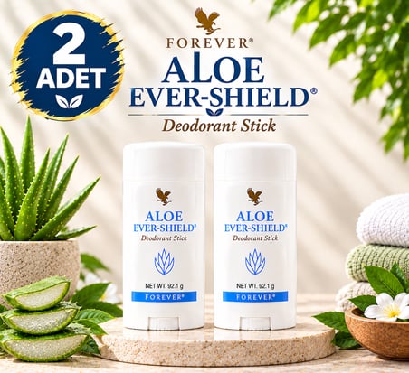 Forever Aloe Ever-Shield Stick Deodorant (Alüminyum Tuzu İçermez) 2 x 92,1 g