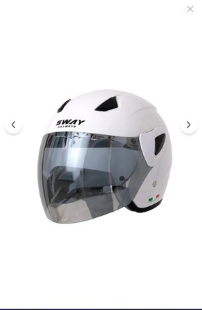Sway SW 700 White Yarım Kask (FS-733)