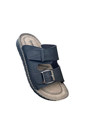 Erkek Ortopedik Taban Terlik Ayarlanabilir Tokalı Günlük Rahat Ev Ve Dışarı - İş Terliği
