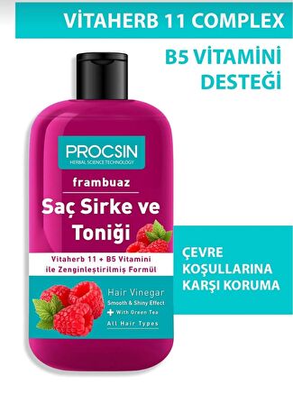 Frambuazlı Saç Sirke Ve Toniği 250 ml