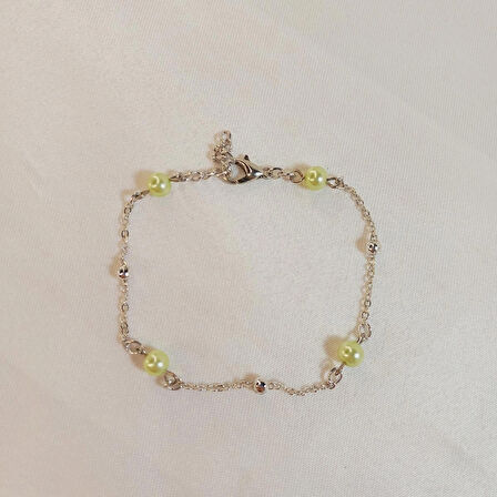 Crystal Atelier İnci Bileklik, İncili Bileklik, Gümüş Kaplama İnci Sıra Bileklik, Barok İnci Bileklik, Kadın İnci Bileklik, Zarif İnci Detay Bileklik, Gümüş Kaplama İnci Modeli Tasarım Bileklik, Zincir Bileklik
