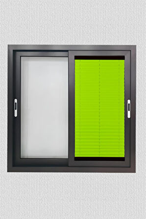 Toz Tutmaz Fıstık Yeşili Plise Perde Antibakteriyel - Cam Balkon & PVC Pencere Plise Perde Modelleri