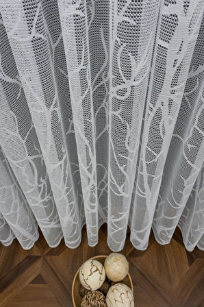 Alt Dal Desen Model Tasarım Ütü Istemez Kırışmaz 1/3kat Pileli Tül Perde