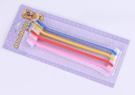 Çift Tarafli Hayvan Diş Fi̇rçasi 4 Lü Set