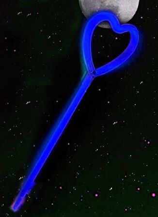 Kalp Şekili Glow Çubuk Seti 6 Adet