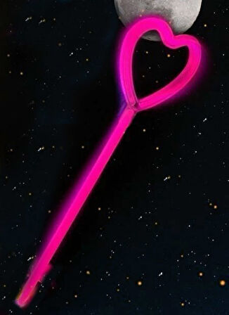 Kalp Şekili Glow Çubuk Seti 6 Adet