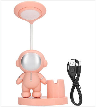 Led Astronot Masa Lambası Ve Kalemlik