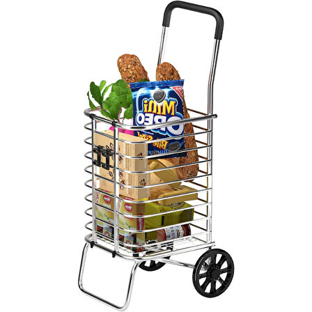 Katlanabilir Taşınabilir Alışveriş Ve Taşıma Arabası