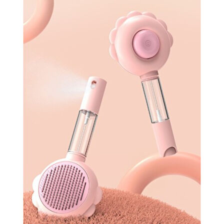 Basmalı Telli Su Sprey Hazneli Hayvan Fırçası Çift 2In 1