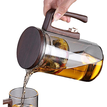 Otomatik Cam Demlik Ve 2'Li Bardak Seti