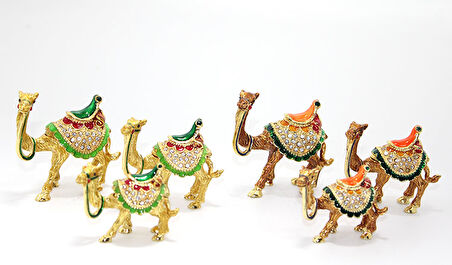 Taşlı 3'Lü Deve Figürü Model 2