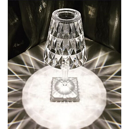 Kristal Abajur Led Kumandalı Ve Dokunmatik Masa Lambası