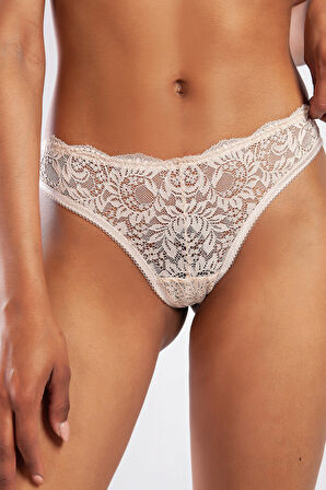 Golshan Gcolors Brazillian Külot, Kadın Dantelli Ten Brezilyan Külot