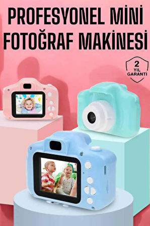 Çocuklara Özel Dijital Fotoğraf Makinesi Mini 1080P Hd Kaliteli