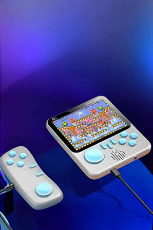 El Atarisi 3.5 Inç Ekran Çift Konsol 666 Adet Oyun Gamepad