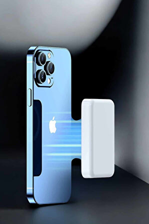 5000 Mah İos Uyumlu Kablosuz Şarj Hızlı Şarj Desteği