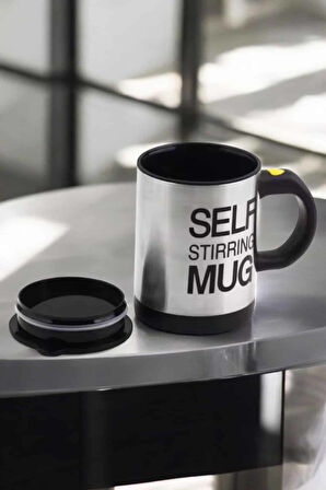 Yazılı Kupa Kendi Kendini Karıştıran Mikser Kupa Termos Bardak