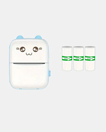 Taşınabilir Mini Termal Yazıcı 200 Dpi Bluetooth Bağlantılı