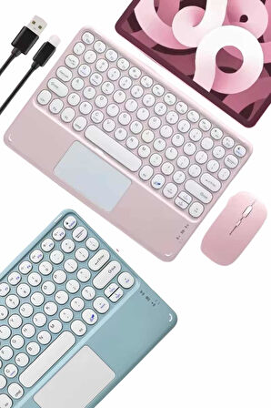 Profesyonel Wifi Q Klavye Bluetooth Klavye Touchpad 10.8 Inç