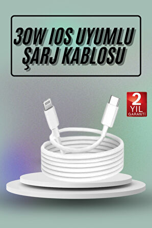 İos Uyumlu 8 X Xs Xr 11 12 13 14/Pro Mini Şarj Kablosu