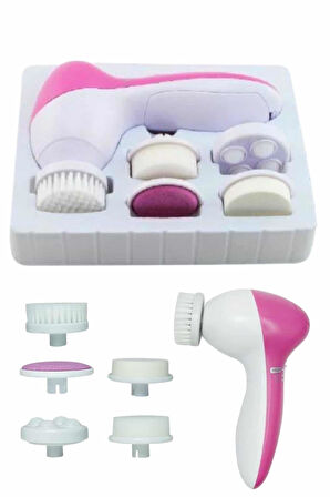 Cilt Temizleme Ve Masaj Aleti 5 Başlıklı Akne Ve Sivilce Önleyici