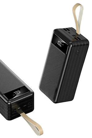Hızlı Şarj 4 Çıkışlı 60.000 Mah Taşınabilir Dijital Göstergeli