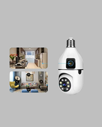 360 Derece Panoramik Wifi Kamera – Full Hd Ev Güvenlik Sistemi