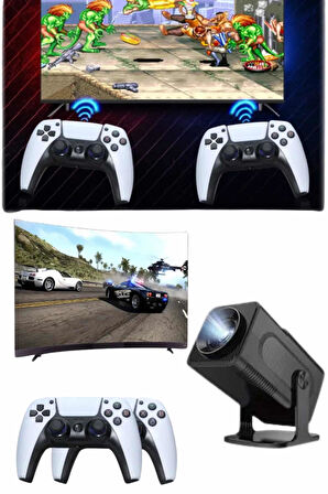 Video Oyunu Konsolu Android Tv El Oyun Konsolu Wifi Taşınabilir Projeksiyon Cihazı