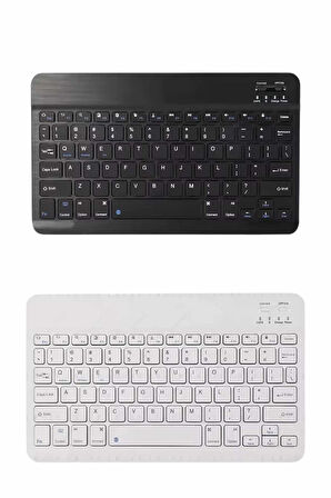 Uyumlu Kablosuz Bluetooth Şarj Edilebilir Mini Q Klavye