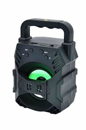 Işıklı Bluetooth Hoparlör Ses Bombası Taşınabilir Yüksek Ses Kaliteli Radyo Özelliği