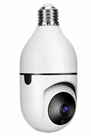 Güvenlik Kamerası Wi-Fi Özellikli 360 Derece Full Hd 1080P Ampül Kamera