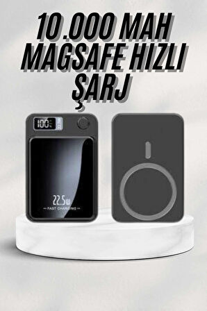 Taşınabilir Şarj 10.000 Mah Hızlı Şarj Led Göstergeli Kablosuz