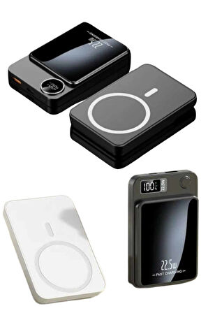 Taşınabilir Şarj 10.000 Mah Hızlı Şarj Led Göstergeli Kablosuz