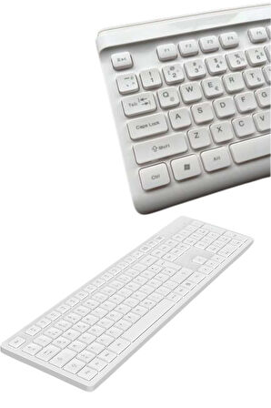 2.4 Ghz Wireless Kablosuz Klavye Mouse Seti Tv Pc Uyumlu