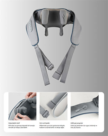Vnb-01 U Tipi Ergonomik Boyun Masaj Cihazı