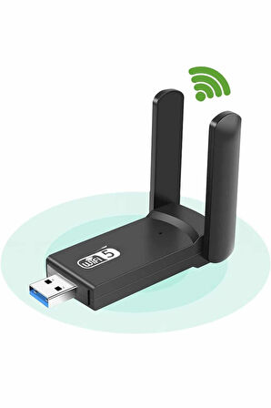 Wifi Alıcı Dual Band Usb 3.0 Adaptör Kablosuz Windows 7/8/10/11