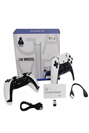 Game Stick 4K Çift Kollu Atari Oyunlari +20000 Oyunlu Konsol Nostalji