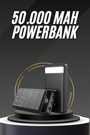 50.000 Mah Led Dijital Göstergeli Usb Çıkışı