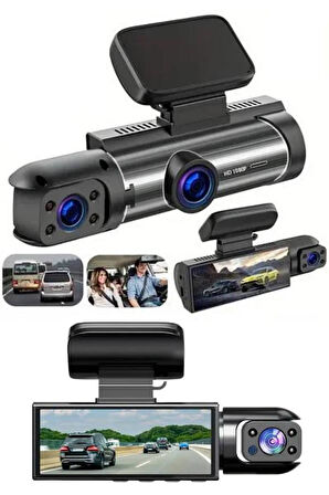 Çift Kameralı Araç Kamerası Ön Ve Arka Kameralı