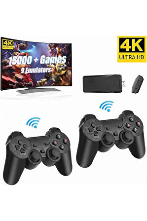 Game Stick Çift Kol Kablosuz Atari Oyun Konsolu 2.4G Uyumlu